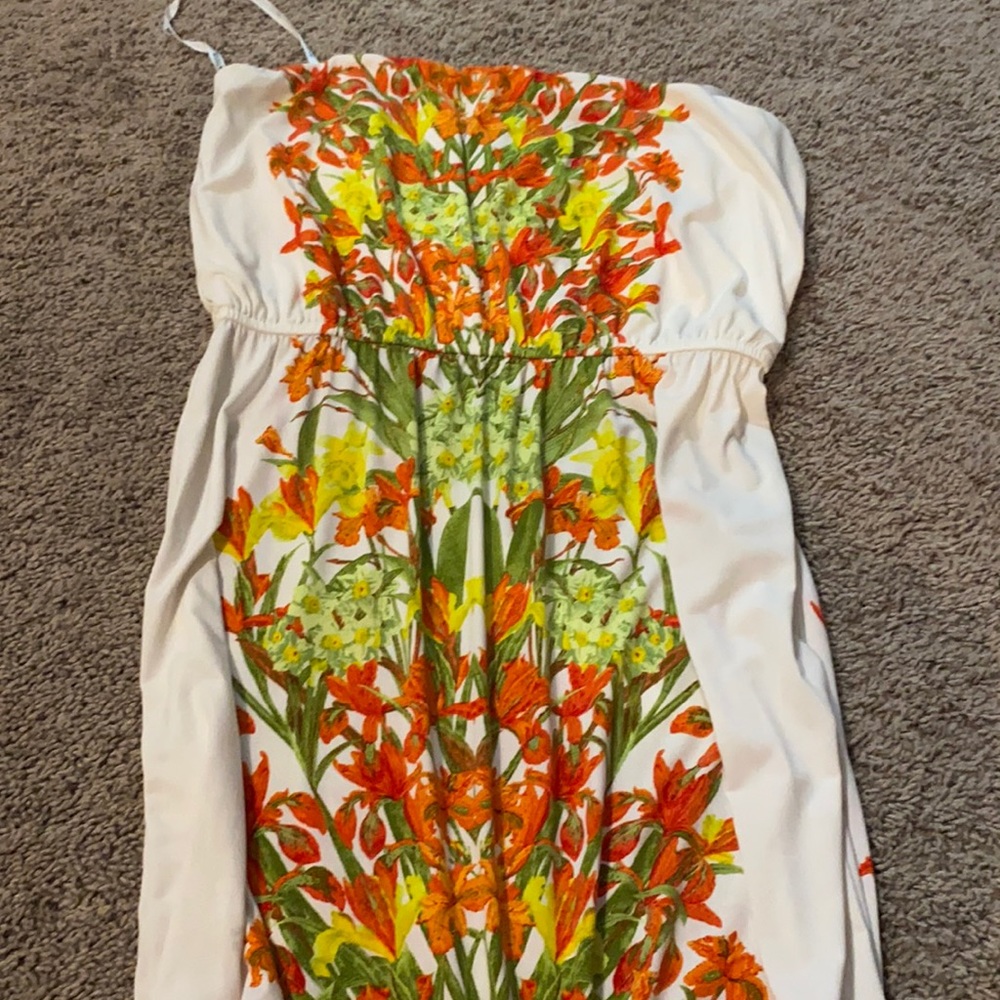 Strapless maxi dress